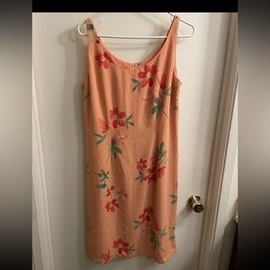 Dress Floral Light Sweet Orange, Pink M New Without Tag